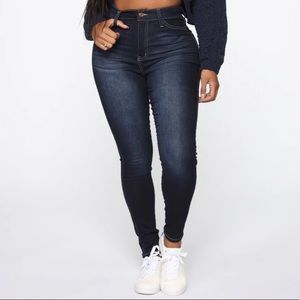Dark Wash Skinny Jeans Fashion Nova